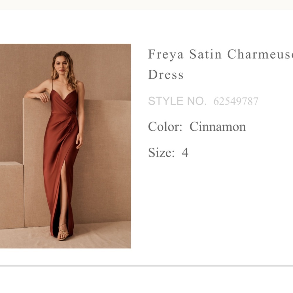 COPY - Freya Satin Charmeuse dress - BHLDN